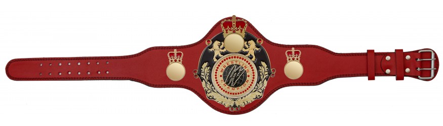 QUEENSBURY PLT LEATHER WRESTLING CHAMPIONSHIP BELT  - PLTQUEEN/B/G/WRESTGEM - AVAILABLE IN 4 COLOURS